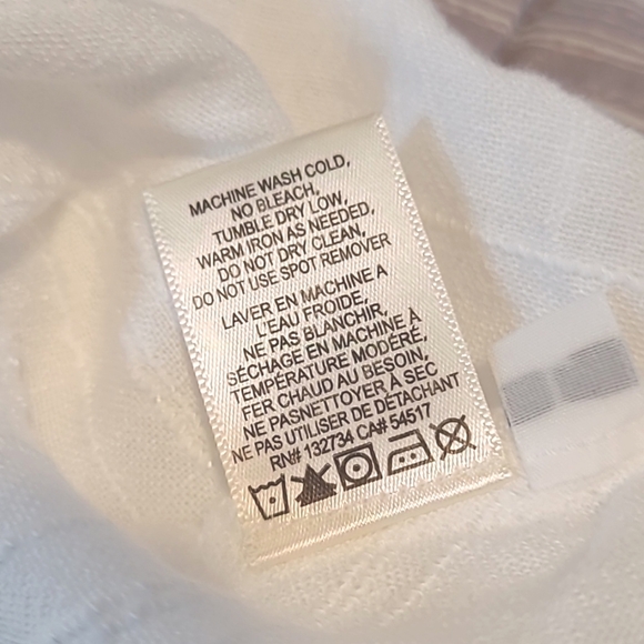 Anthropologie Cloth & Stone White Linen Cotton Blend Ruffle Hem Mini Dress Sz Sm - Picture 12 of 14